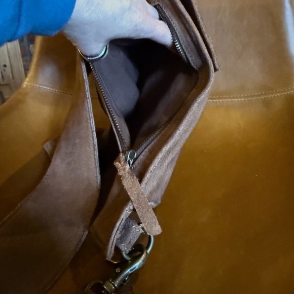 CUT AND PASTE BODY SLING BAG- 100 PERCENT SUADE - Picture 8 of 12